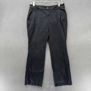 Old‎ Navy Flirt Khakis Womens Size 6 Short Black Cotton Blend Pants